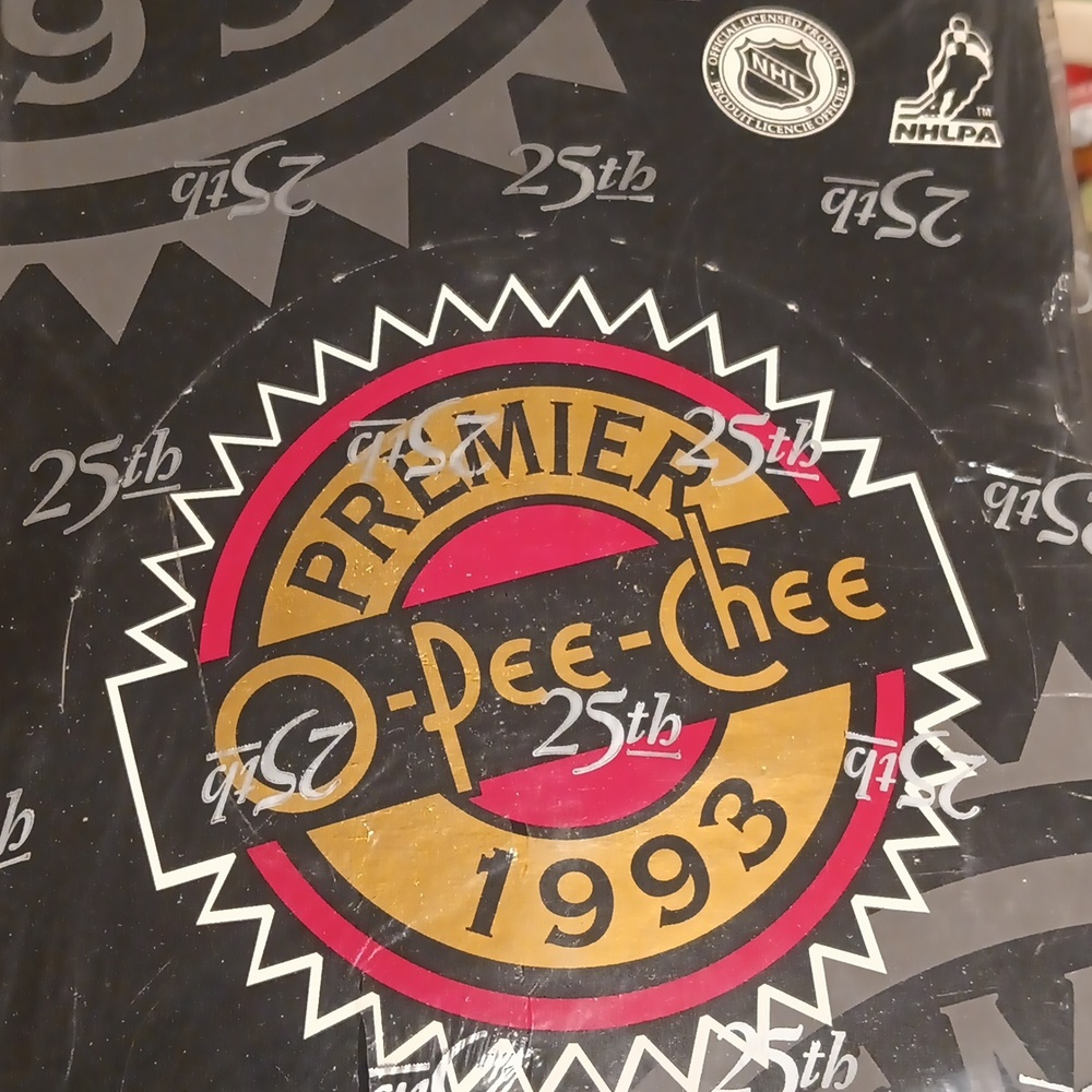 O-pee-chee premier hockey 1993 unopened 36 sealed pack box brand new Shirked wra